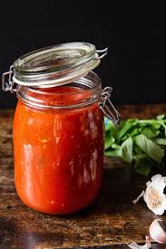 homemade tomato and basil spaghetti