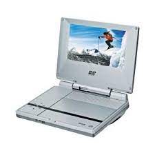 7 Inch Silver Portable Dvd Player