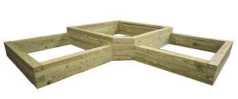 Landscape Timber Two Tier Planter Bed