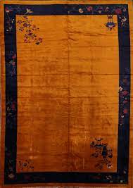 hand knotted antique wool chinese art