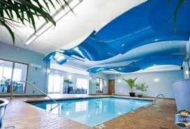 stretch ceiling solves indoor pool