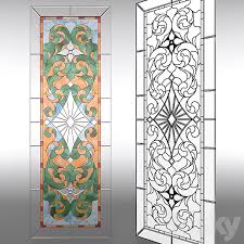Stained Glass Window Doors 3d Model