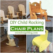 14 diy child rocking chair plans for
