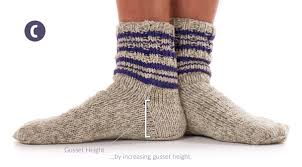 faux heel flap toe up sock pattern