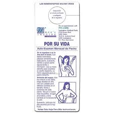 Monthly Breast Self Exam Chart In Spanish China Wholesale