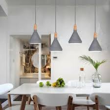 Kitchen Pendant Light Grey Pendant Lighting Bar Wood Lamp Modern Ceiling Lights Ebay