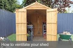 How do you vent a metal shed?