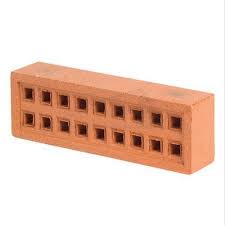 rectangle red hollow clay brick in