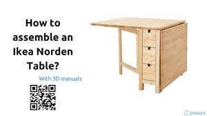 how to emble an ikea norden table