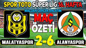 Yeni Malatyaspor Alanyaspor 2-6 GENİŞ MAÇ ÖZETİ/ SUPER LİG MAÇ ÖZETLERİ ! Yeni  Malatyaspor Maç Özeti - YouTube