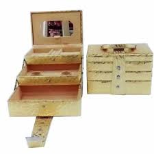 wooden makeup box rectangular size
