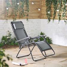 Textoline Padded Reclining Garden Chair