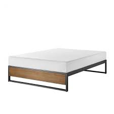 Twin Metal And Wood Platforma Bed Frame