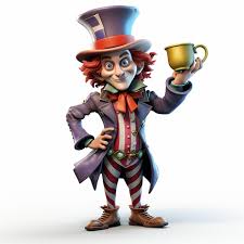 Cartoon Character Of A Mad Hatter