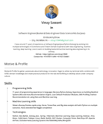 Followed agile / scrum approach to automation/utility design, develop and unit testing. Vinay Sawant Cakeresume Resume Samples