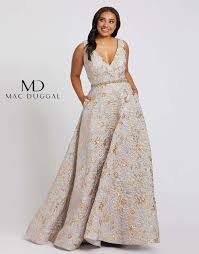 Fabulouss By Mac Duggal 77741f V Neck Floral Dress