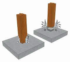 masonry concrete to timber timber