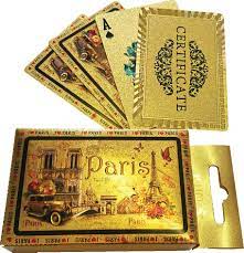 At the start of the game, move this card to the top of your deck. Gold Deck Of 54 Cards Souvenirs Of Paris Par Ici