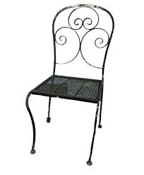 Vintage Black Metal Patio Garden Chair