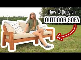 How To Build An Outdoor Sofa With