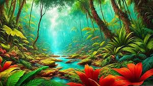 tropical jungle background images hd