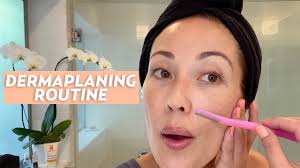 my dermaplaning at home skincare