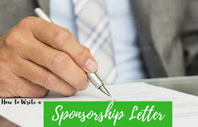 how to write a sponsorship letter with