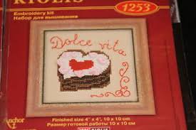 Details About Cake Heart Dolce Vita Sweet Life Pastry Riolis Counted Cross Stitch Kit Nip