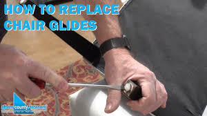 how to replace chair glides diy with