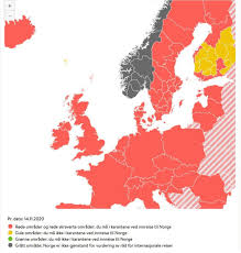 Kart over land/områder i europa som er omfattet av karantene ved innreise til norge fra og med 4 det er ikke karanteneplikt fra land i eu/eøs/schengen, og områder i norden som har tilstrekkelig lav. Nesten Hele Europa Er Rodt