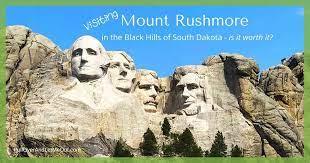 visiting mount rushmore in the black