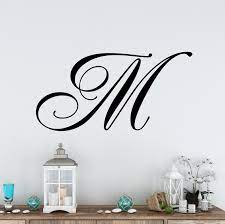 Initial Wall Decal Monogram Large 22