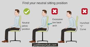 good sitting posture guidelines tips