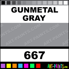 Gunmetal Gray Folk Art Acrylic Paints 667 Gunmetal Gray