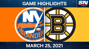 The boston bruins smacked around rookie ilya sorokin in the islanders are flying high after snatching game 2 from the bruins in overtime, squaring the boston bruins vs. Nhl Game Highlights Islanders Vs Bruins Mar 25 2021 Youtube