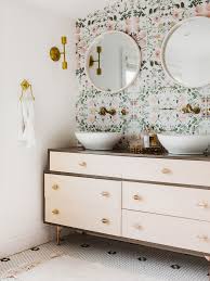 a dresser into a bathroom vanity