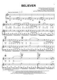 New sheets are displayed at the top. Believer Piano Sheet Music Onlinepianist