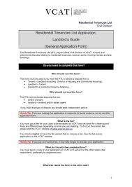 landlord application guide victorian