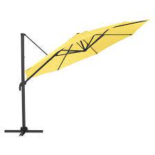 yellow offset patio umbrella