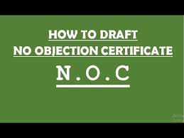 noc no objection certificate how to
