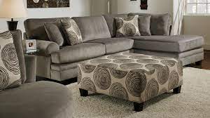 groovy sectional sofa w chaise gray