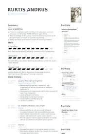 Awesome Sample Quality Engineer Resume For Electronics Quality