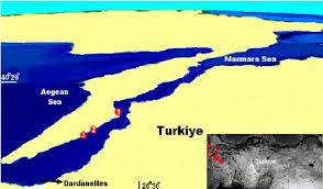Also shows forts & batteries in red overprint, tidal banks, and anchorages. Map Of The Studied Areas In The Dardanelles 1 Camburnu Region 2 Download Scientific Diagram