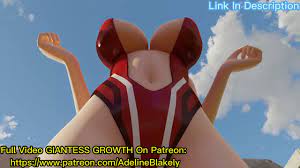 Giantess Growth Animation Giantess Sexy Girl Football Giantess Breast  Expansion War Attack - YouTube