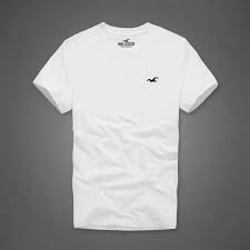 Hollister Short Sleeve Solid Color T Shirt Classic Seagull Logo Print T Shirt