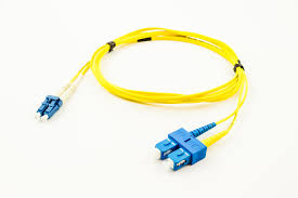 Image result for Fibre Optic Patch Cable 2 Meters LC To SC DX 9/125 Yellow