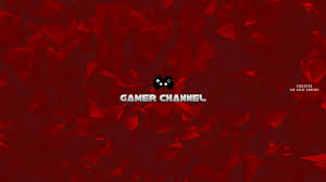 Gamer Red Youtube Channel Art Banner Template Postermywall