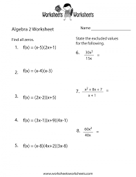 Algebra Practice Problems 2 Worksheets
