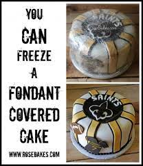 can you freeze a fondant decorated cake