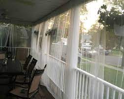 one white mosquito netting curtain for